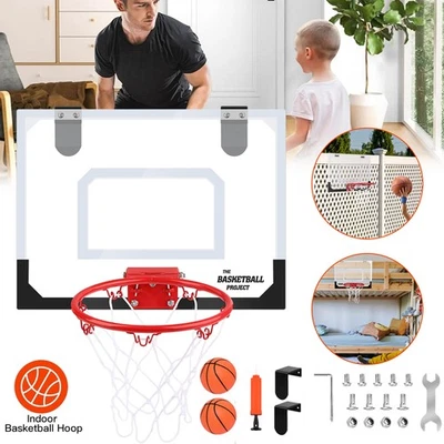Mini Basketballkorb Indoor Basketball Korb Set mit Pumpe & Ball Kinder Geschenke - Bild 1 von 4
