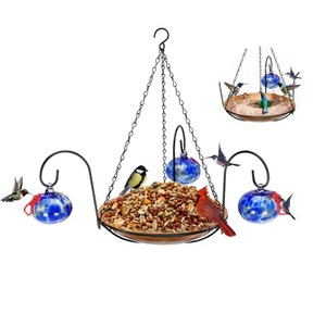 Hanging Bird Feeders for Outdoors & Bird Bath & Hummingbird Feeders for Outdo... - Picture 1 of 6