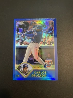 Carlos Delgado 2003 Topps Chrome Refractor 259 /699 Toronto Blue Jays - Image 1 of 2