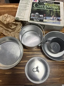 Vintage Open Country Campware Mess Kit 5 Piece In Original Box - Picture 1 of 22