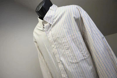 Duluth Trading Co. Button Up Dress Shirt Striped Casual Mens Sz 2XLT 2XL TALL - Image 1 of 4