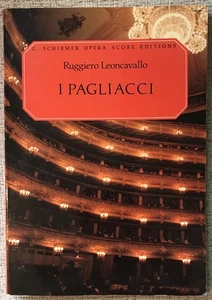 LEONCAVALLO " I PAGLIACCI " SCHIRMER VOCAL SCORE PB VG+ IT/ENG TEXT - Picture 1 of 1