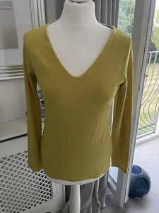 Boden mustard long sleeve stretchy top size 12 excellent condition! - Picture 1 of 2