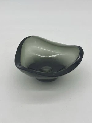 Vintage Czech Emerald Green Sklo Union Glass Bowl Vaclav Hanus Jablonecke MCM - Image 1 of 4