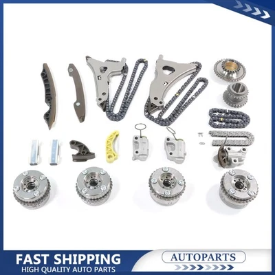 Kit de cadena de distribución ajustador de árbol de levas M276 apto para escape de admisión Mercedes Benz AMG Foto 1 de 4