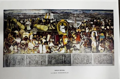 Impresión Diego Rivera LA GRAN TENOCHTITLAN Ricardo Garibay Ruiz & Gabriel Figueroa Foto 1 de 4