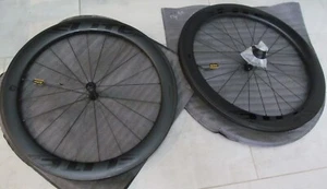 NEW PAIR ELITEWHEELS MARVEL 60 BLACK BICYCLE RACING WHEELS SHIMANO HUB - Picture 1 of 9