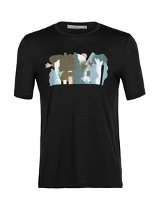 Camiseta Icebreaker Tech Lite II Mangas Cortas Pared Forest (L) Negra 195440582831 - Imagen 1 de 1