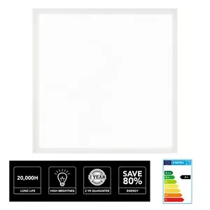 40W Panel LED Luz Empotrada Celular Blanco Frío 6500K 595mm x 595mm - Imagen 1 de 3