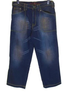 New Mens Authentic Fatigues B Vintage Denim Jeans W34" L30" Blue - Picture 1 of 3