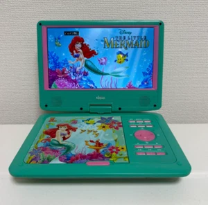 Disney the Little Mermaid Ariel 9-inch Portable DVD player AC from Japan - Picture 1 of 5