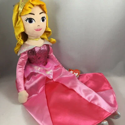 2020 TY 18" Beanie Buddy Disney's Princess AURORA Sleeping Beauty Plush Toy MWMT - Image 1 of 4