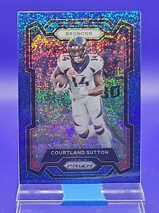 Courtland Sutton 2023 Panini Prizm Blue Sparkle Prizm SP 66/96 🔥 Broncos - Picture 1 of 2