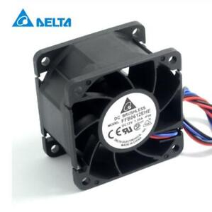 For Delta FFB0612EHE DC 12V 1.2A 60*38mm 3-line Ball Bearing Server cooling fan