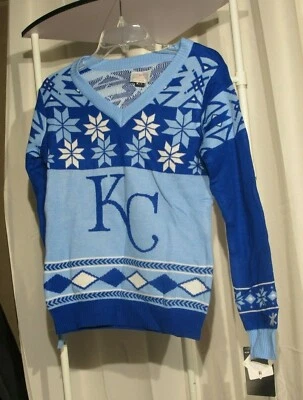 NWT - Womens - Kansas City Royals Ugly Christmas Sweater SZ S - Image 1 of 4