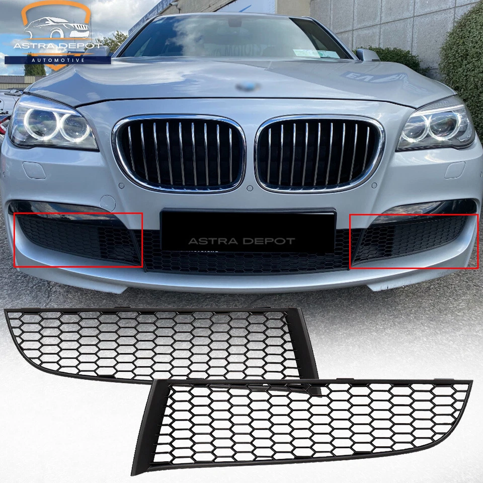 Left Right Front Bumper Lower Mesh Grille for BMW F01 F02 740i M Sport 2009-2015 Foto 1 de 4