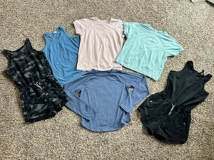 Athleta Girls T-Shirts, Tanks, and Rompers Lot 6 pc. Size Sz 8-10 - Picture 1 of 21