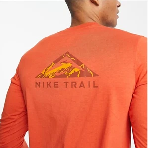 NWT NIKE Dri-Fit Men's Trail Running Crew Long Sleeve T-Shirt Size S - Picture 1 of 5