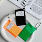 Unisex Luggage Tag PVC Transparent Card Bag Fashion Card Holder