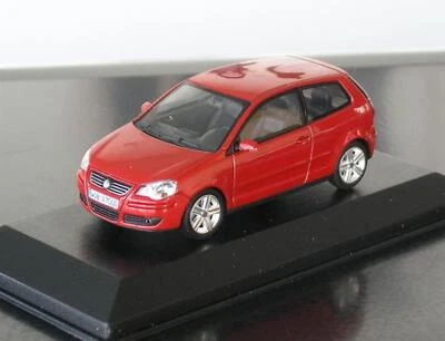 Volkswagen VW Polo 4 9N3 Modellino Auto Rosso Di MINICHAMPS 1:43 - Immagine 1 di 2