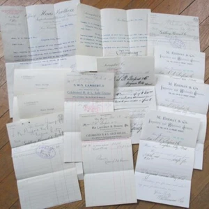 San Francisco, CA a Virginia City, MT 1890s carta intestata gruppo di 12 diverse - Foto 1 di 5