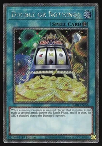 Double or Nothing! - RA04-EN156 - Platinum Secret Rare - 1st Edition Yugioh - Picture 1 of 1
