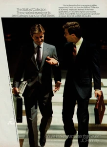 1986 Vintage Print Ad The Stafford Collection JCPenney You're Looking Smarter - Picture 1 of 2