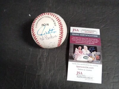 Paul Molitor / Pat Borders / Dave Steib Signed Rawlings Baseball JSA BB # - Image 1 of 4