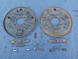 BMW E21 250mm Rear Drum Brake Backing Plates + Hardware for E10 2002 Upgrade #2 - Picture 1 of 12