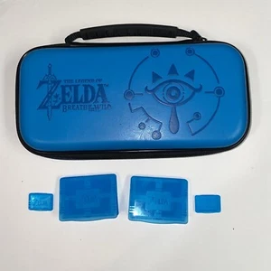 Nintendo Switch Zelda Breath of the Wild BLU Custodia da Viaggio Uscita Originale - Foto 1 di 12