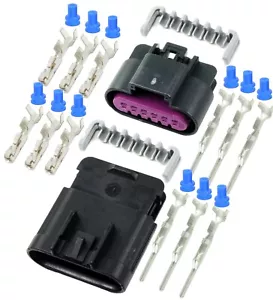 Delphi 6-Pin 15AMP GT 150 Gauge 16 18 GA Wire Kit, 6-Conductor Sealed Connector - Picture 1 of 8