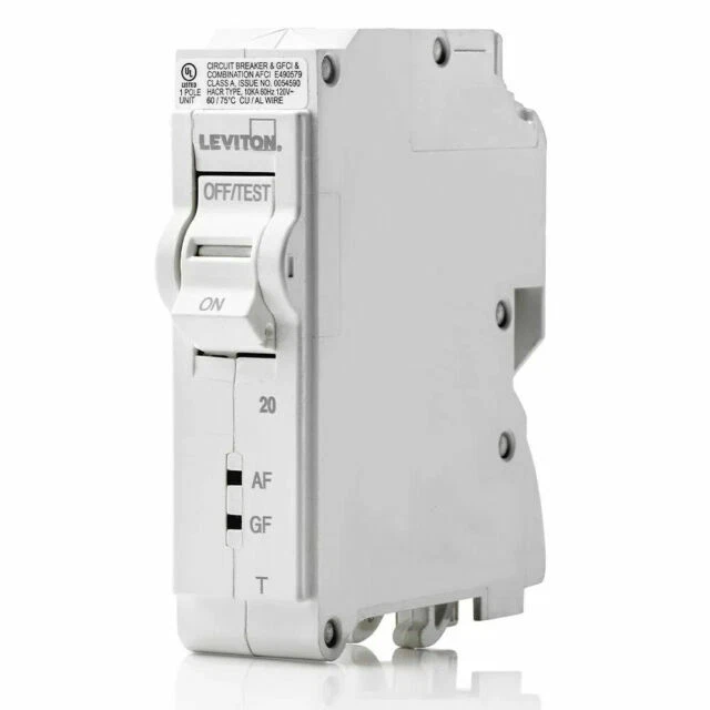 Leviton R02-LB120-DFR 20 Amp 1-Pole Plug-On Circuit Breaker