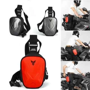 Waterrproof Motorcycle Drop Leg Bag Hip Bum Fanny Pack Hard Shell Waist Bag - Imagen 1 de 12
