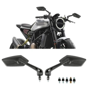 Motorcycle Side Mirrors Rearview Black For Husqvarna Vitpilen 125 250 401 701 - Picture 1 of 13
