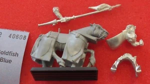 Games Workshop Warhammer Bretonnian Bretonnia Grail Knight Figure Metal Mounted - Picture 1 of 2