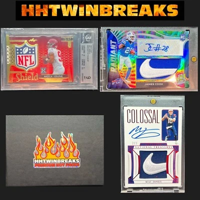 Football HOT PACKS Chase Auto PSA 10 Nike Swoosh NFL Shield Logo Tag RC 1/1 BGS - Image 1 of 4