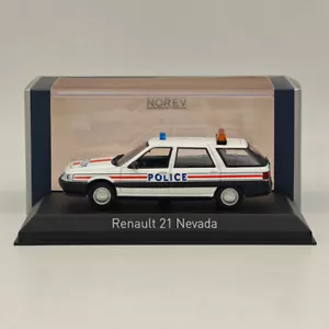 1/43 Norev Renault R21 Nevada 1989 Police Nationale White Diecast Model Cars - Picture 1 of 7