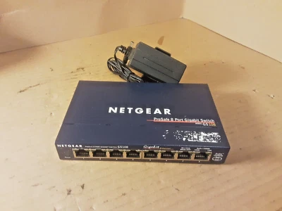 Netgear ProSafe GS108 8-port Gigabit Desktop Switch v2 + PSU  - Image 1 of 4