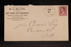 New Hampshire: Canaan 1890 Milton General Store Advertising Cover - Picture 1 of 2