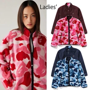 A BATHNIG APE Ladies' ABC CAMO BOA RIPSTOP REVERSIBLE JACKET 1K80240007 - Picture 1 of 20