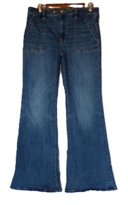 American Eagle Next Level Stretch Size 14 Super High Rise Flare - Picture 1 of 11