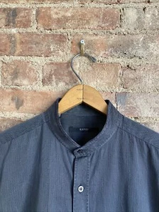 Gucci Men's Dress Shirt, Tom Ford Era, Sz 16.5/42 Mandarin Collar Gray/Black - Picture 1 of 11