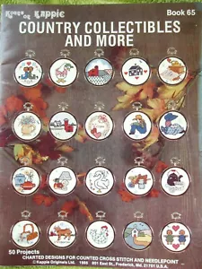 Kappie 065 COUNTRY COLLECTIBLES MOTIFS cross stitch booklet 30pg 1985 - Picture 1 of 3