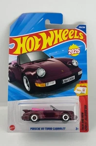 Hot Wheels 2025 Case N  PORSCHE 911 TURBO CABRIOLET Long Card Free Protector - Picture 1 of 6
