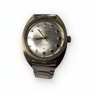 Vintage Waltham Gold Tone 25J Dexter Morgan Automatic Mens Watch c. 1970 - Picture 1 of 6