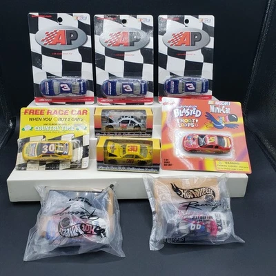 Lot of 9 Mixed 1990 - 1999 Nascar Vtg NOS Action Hot Wheels Race Collectibles - Image 1 of 4
