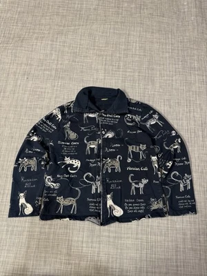 Sudadera con Cremallera AOP Cat para Mujer Talla Mediana Diseño Único Estampado de Gato De Colección Foto 1 de 4