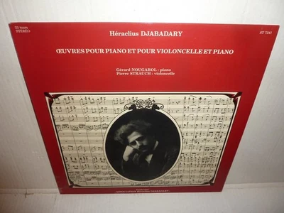 GERARD NOUGAROL PIERRE STRAUCH - Heraclius Djabadary . LP . Private Cello Piano - Photo 1/4