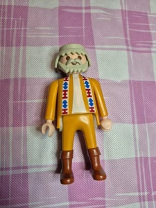 Playmobil Vintage 1993 Geobra Hunter Trapper Outdoorsman Beard Figure - Picture 1 of 17
