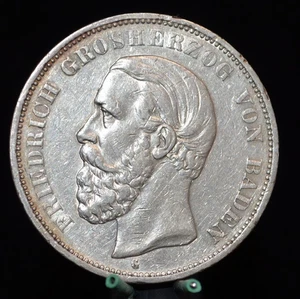 - M.F.B - Dt. Imperio - 5 marcos 1901 G.- Baden Gran Duque Federico - 10. - Imagen 1 de 4